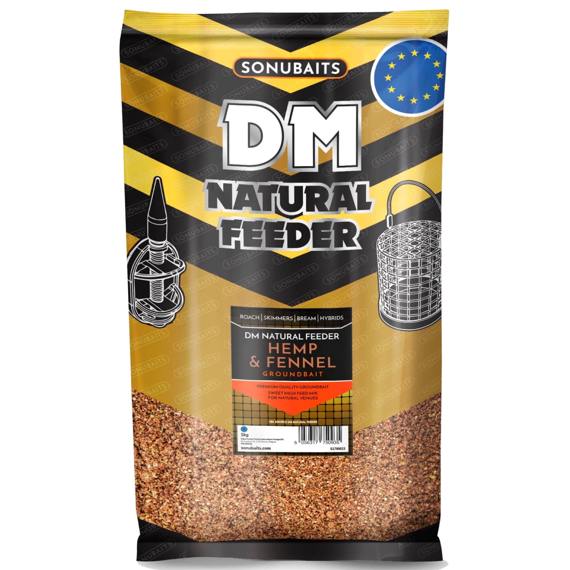 Sonubaits dutch master DM natural feeder hemp fennel
