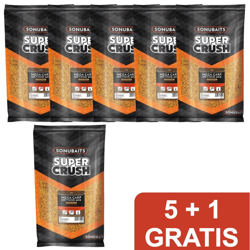 SUPERCRUSH MEGA CARP METHOD MIX 2kg 🎁 5+1