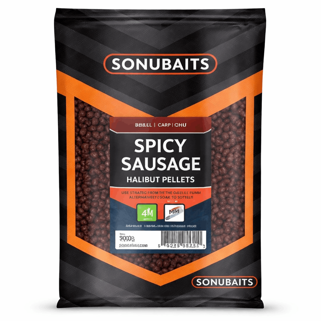 SPICY SAUSAGE HALIBUT PELLETS 900g