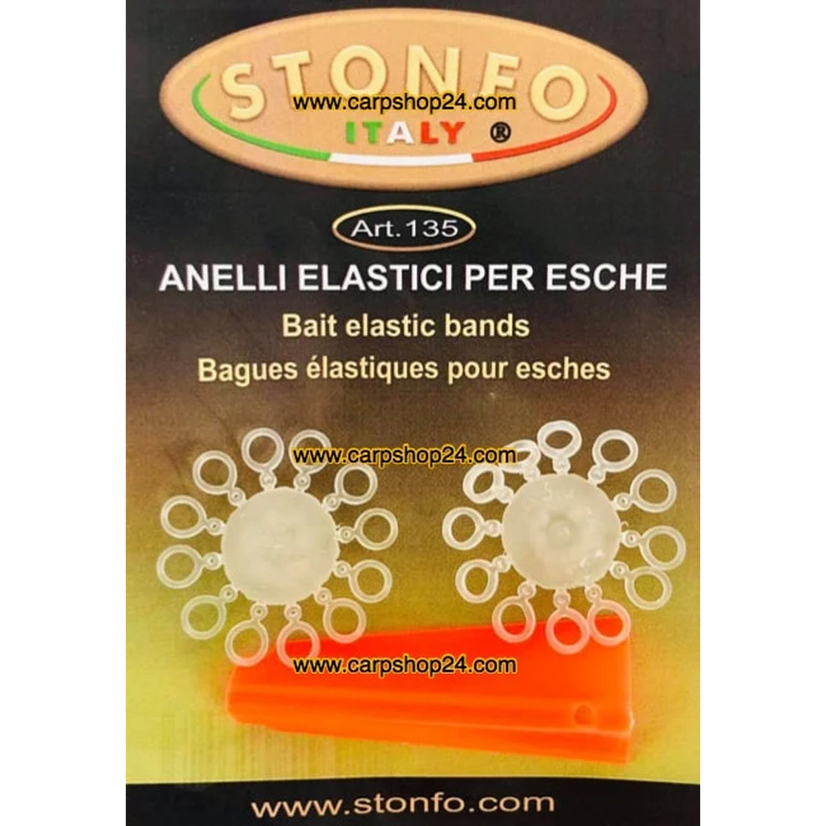 Stonfo Bait Bands maat 2 verpakking met pelletbandjes