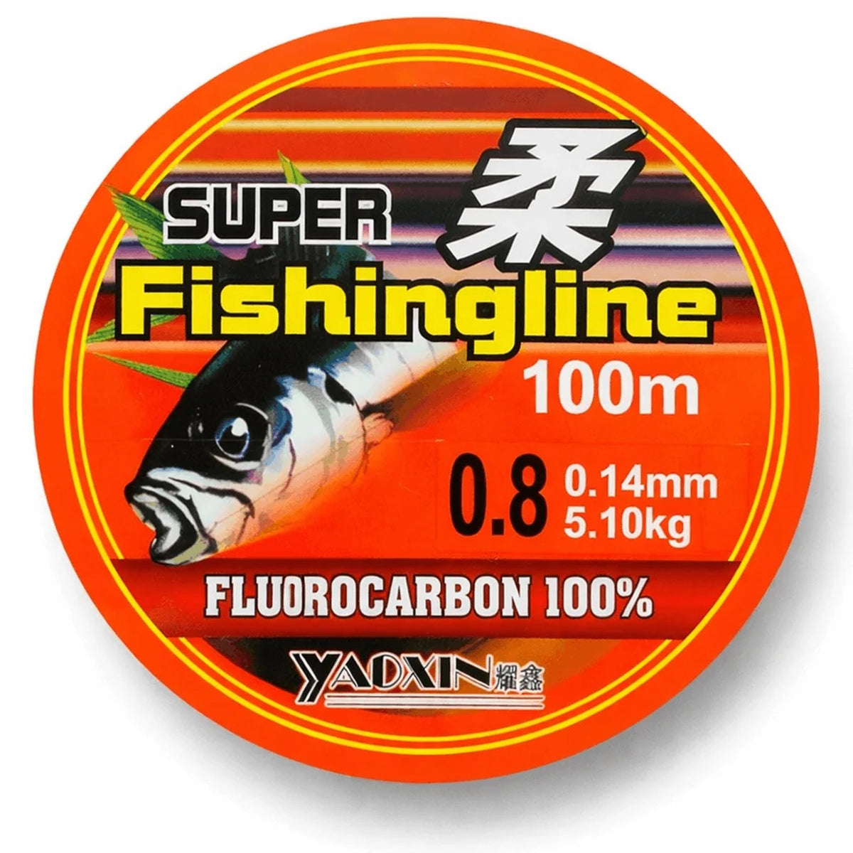Super Fishing Line fluorocarbon vislijn 0,14 mm op spoel