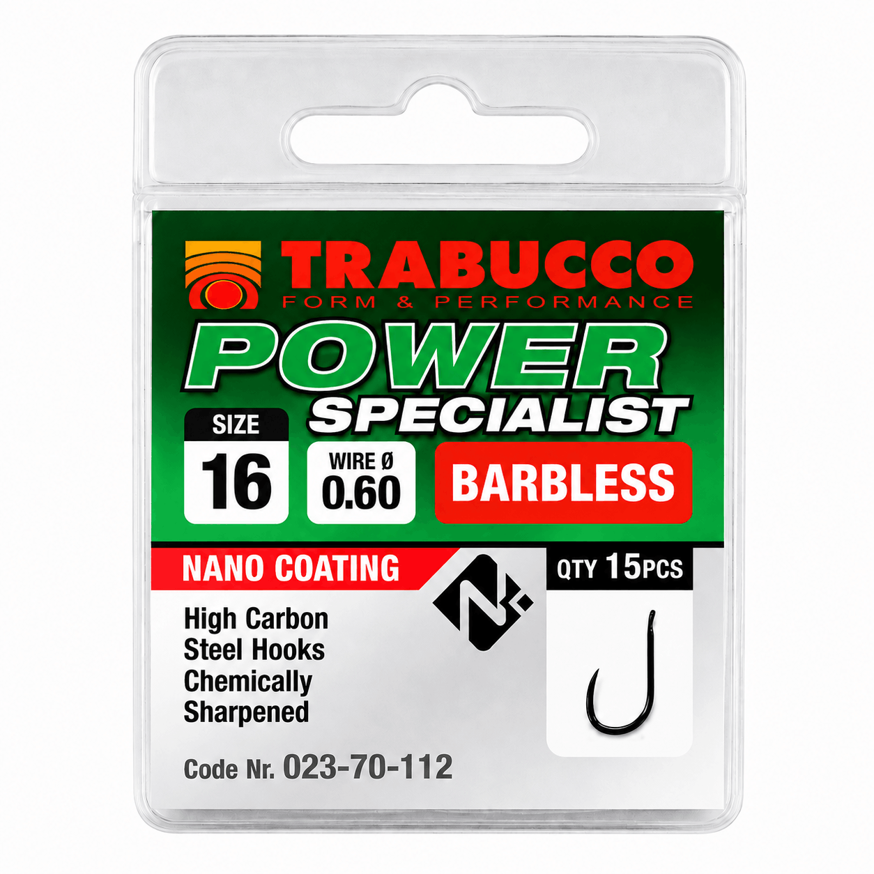 Trabucco-Power-Specialist-Barbless-Haken-size-16
