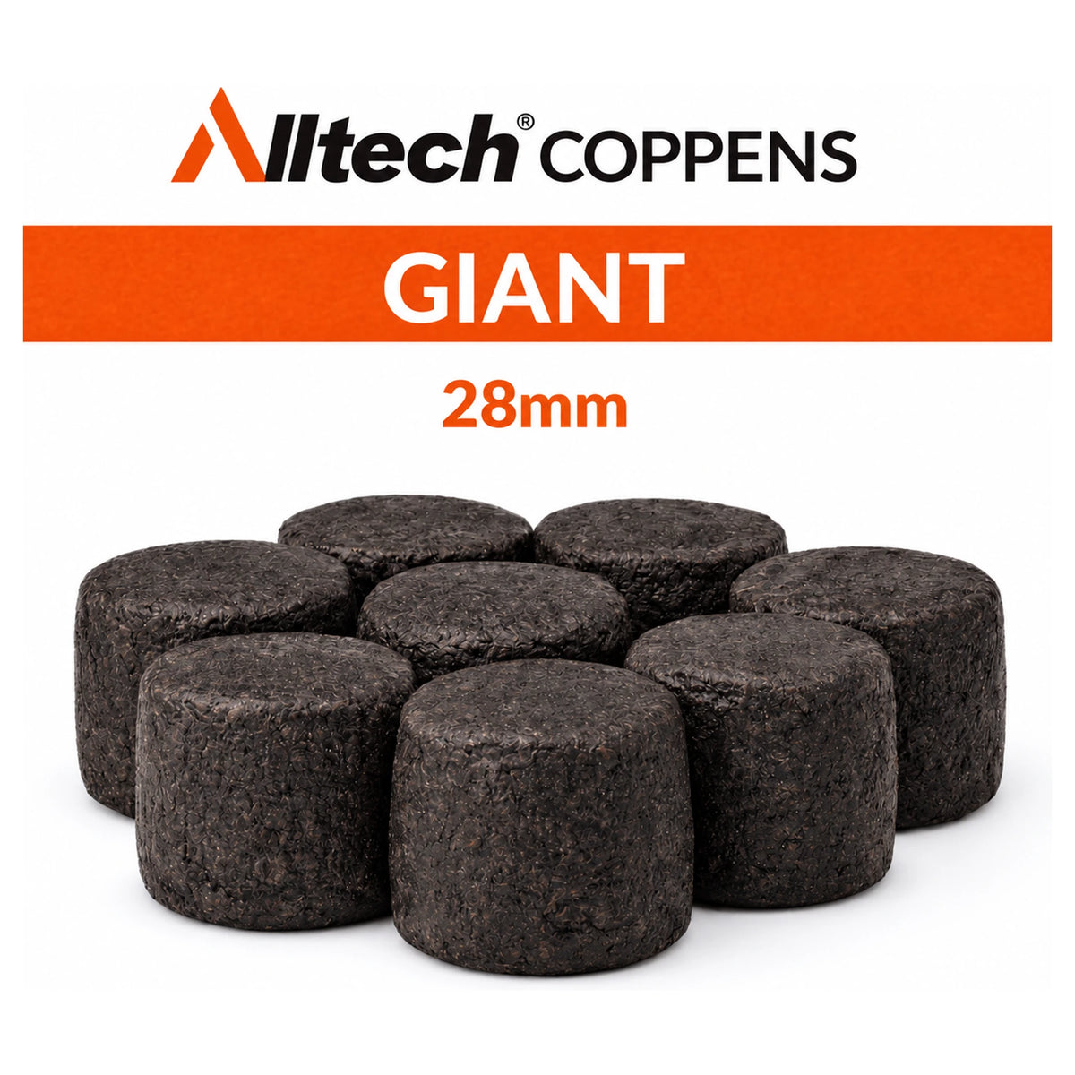Alltech Coppens Giant 28 mm – zwarte cilindervormige pellets