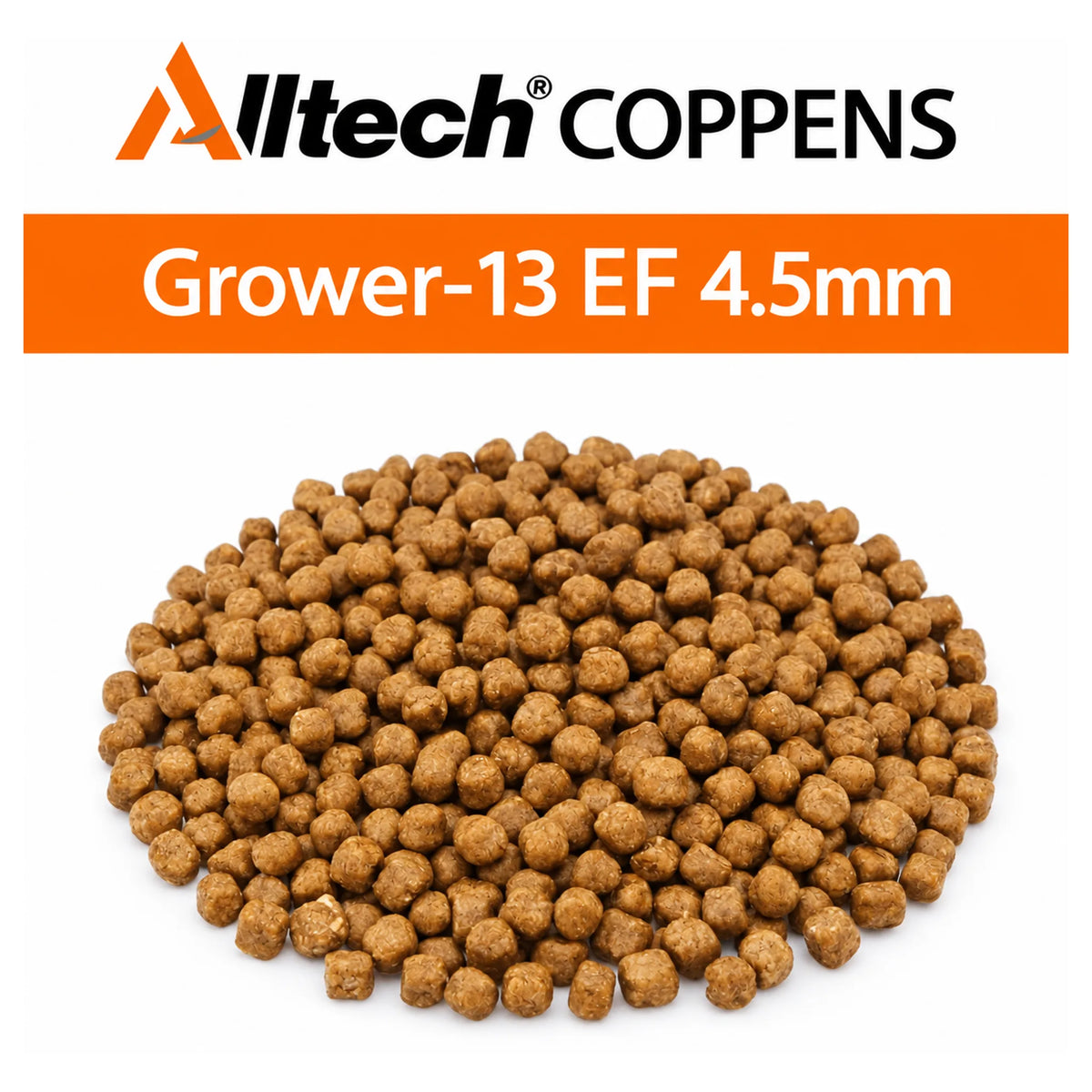 Alltech Coppens Grower-13 EF 4,5 mm – hoop bruine koivoerpellets