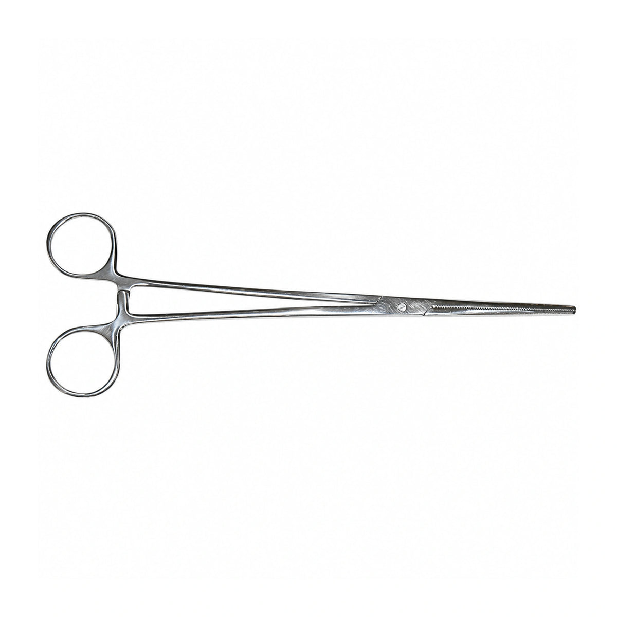 Arca Straight Forceps met twee vingerringen en een lange rechte metalen bek