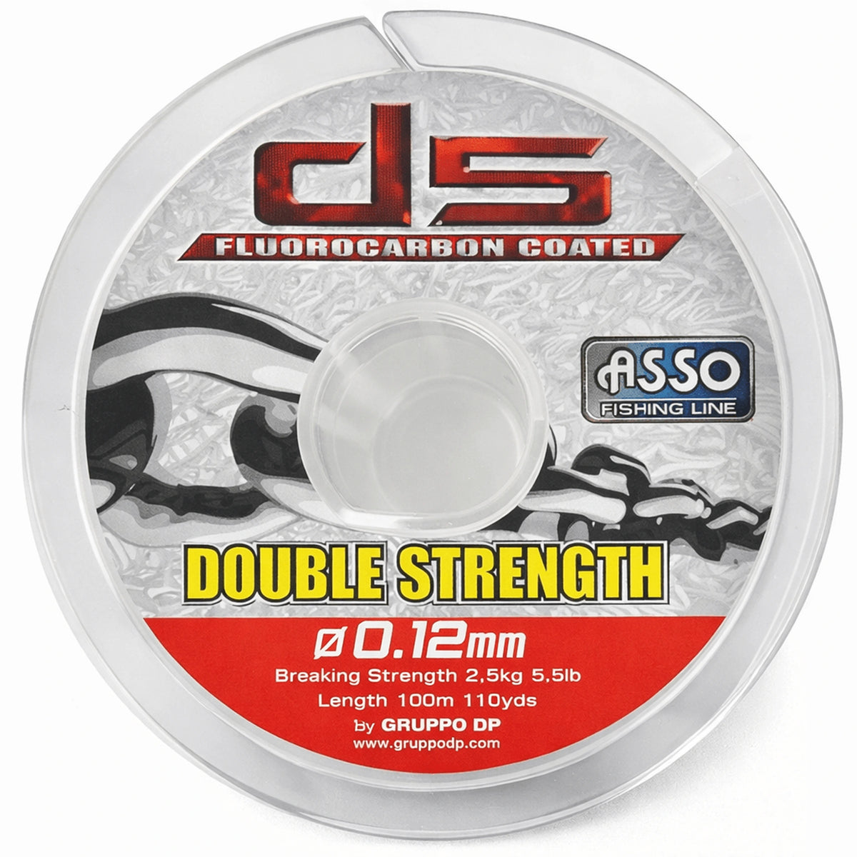Asso Double Strength Fluorocarbon Coated 100m – spoel 0.12mm