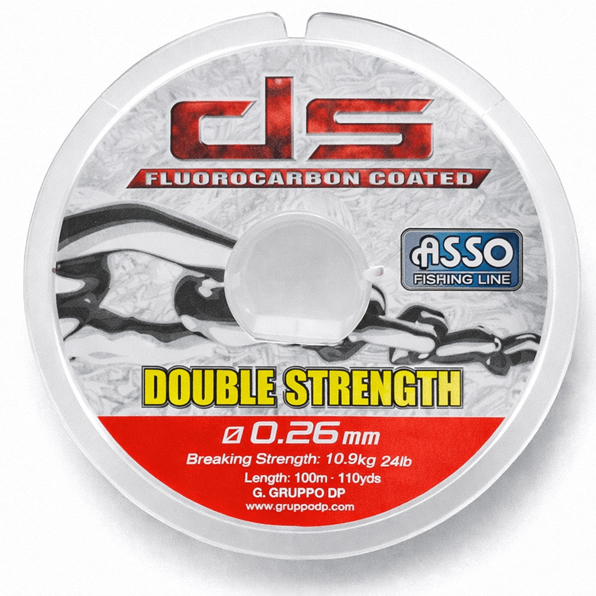 Asso Double Strength Fluorocarbon Coated 100m – spoel 0.26mm