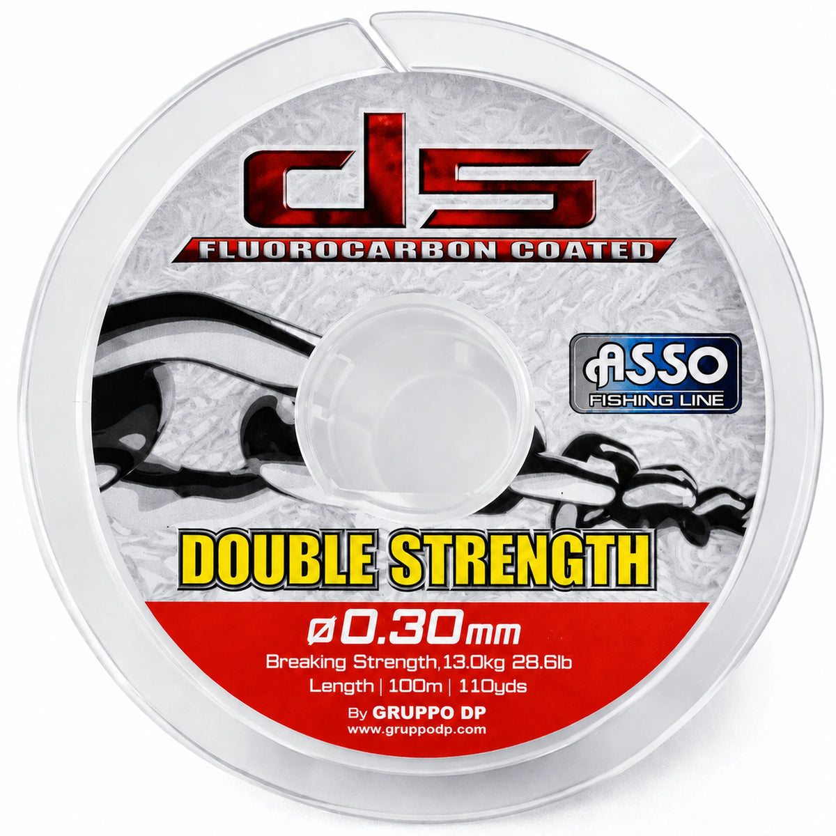 Asso Double Strength Fluorocarbon Coated 100m – spoel 0.30mm