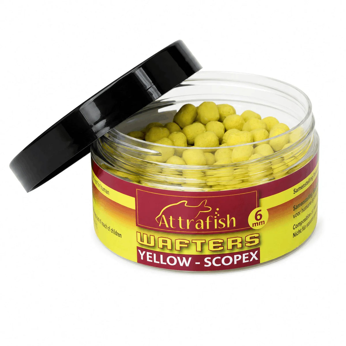 Attrafish Wafters 6 mm – geel scopex