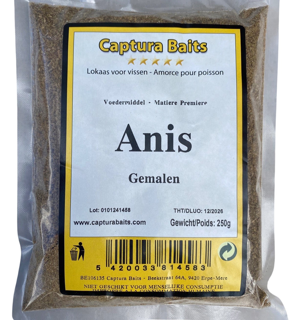 Captura Baits Gemalen Anijs 250g