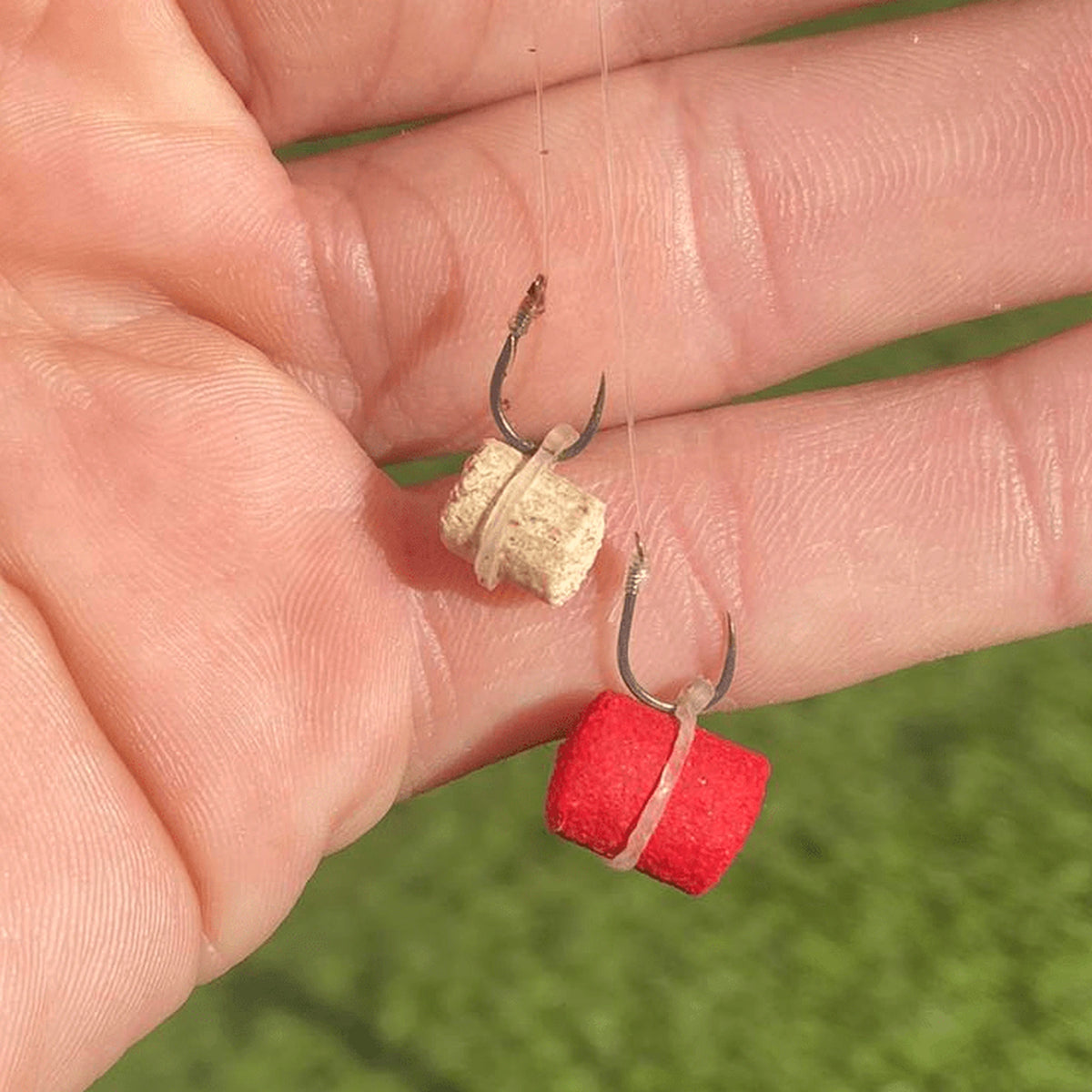 Captura Baits Bait Bands 3 mm met pellets aan haak