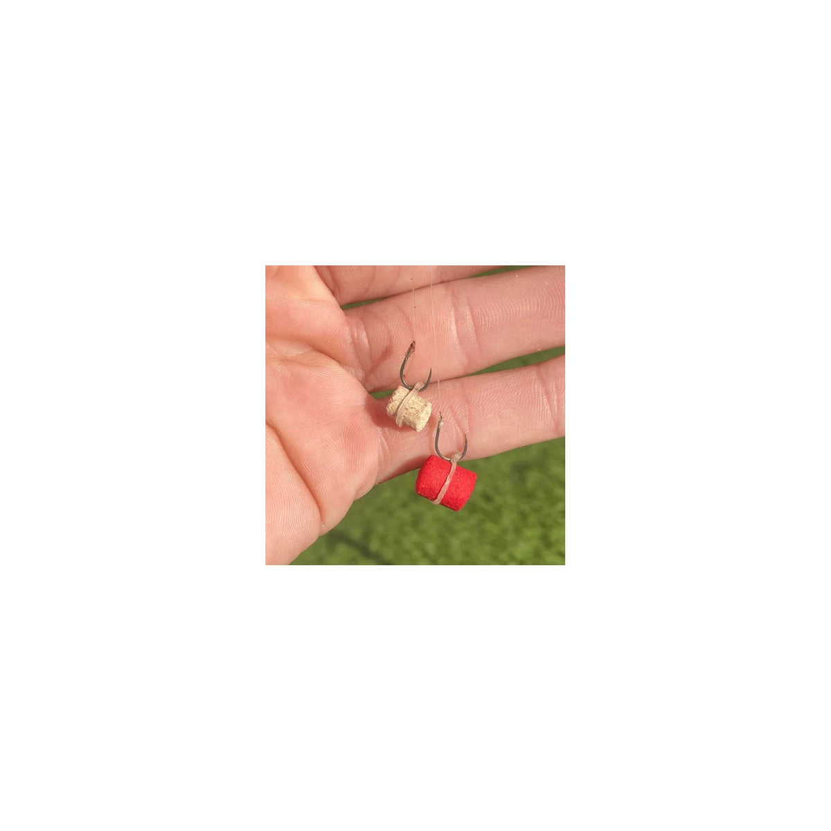 Captura Baits Bait Bands 3 mm met pellets aan haak