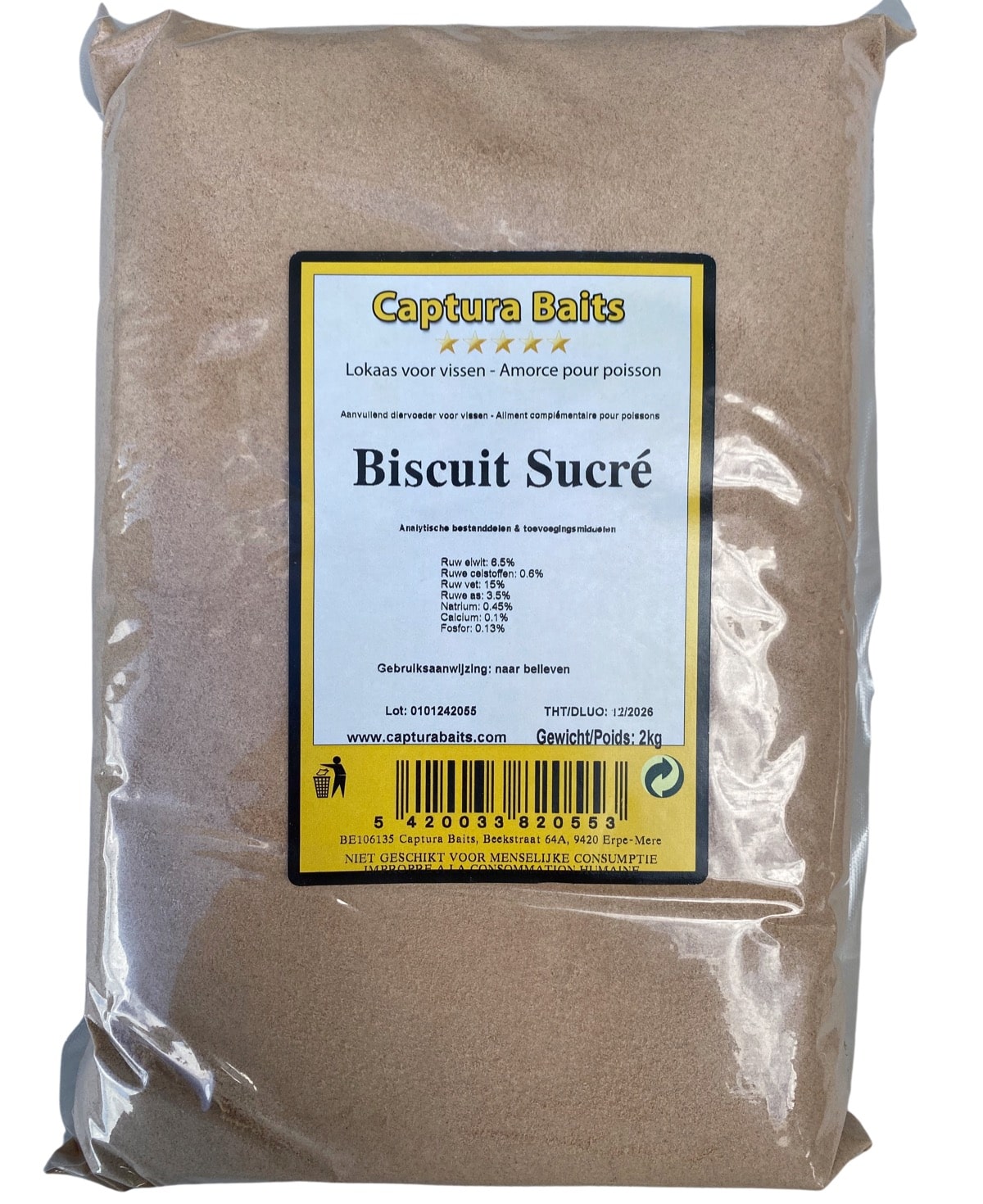 Captura Baits Biscuit Sucré 2kg