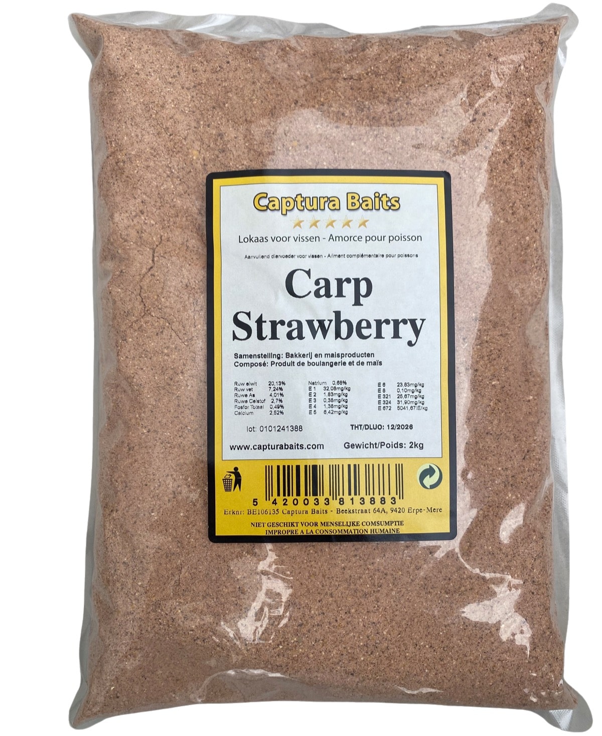 Captura Baits Carp Strawberry Groundbait