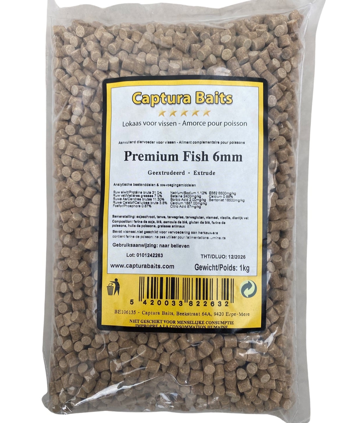 Captura Baits premium fish 6mm