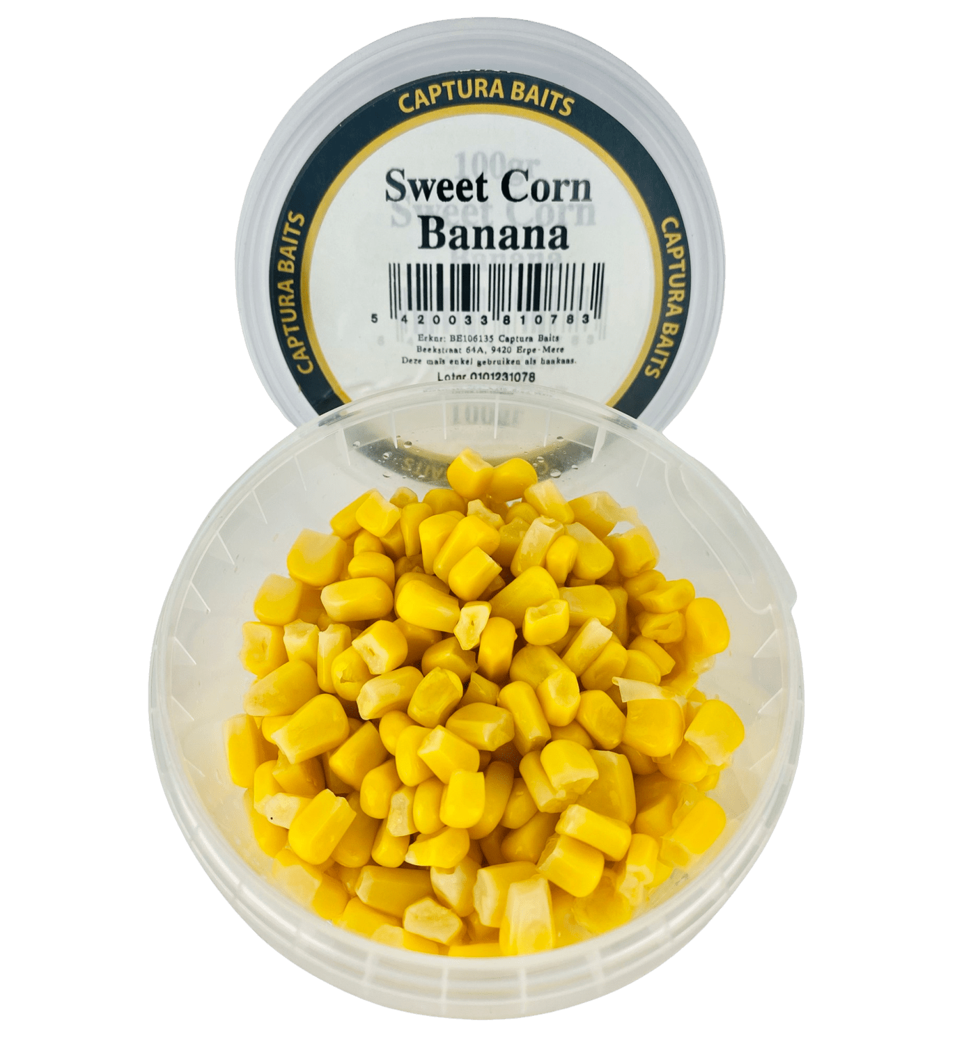 captura baits sweet corn mais banana banaan