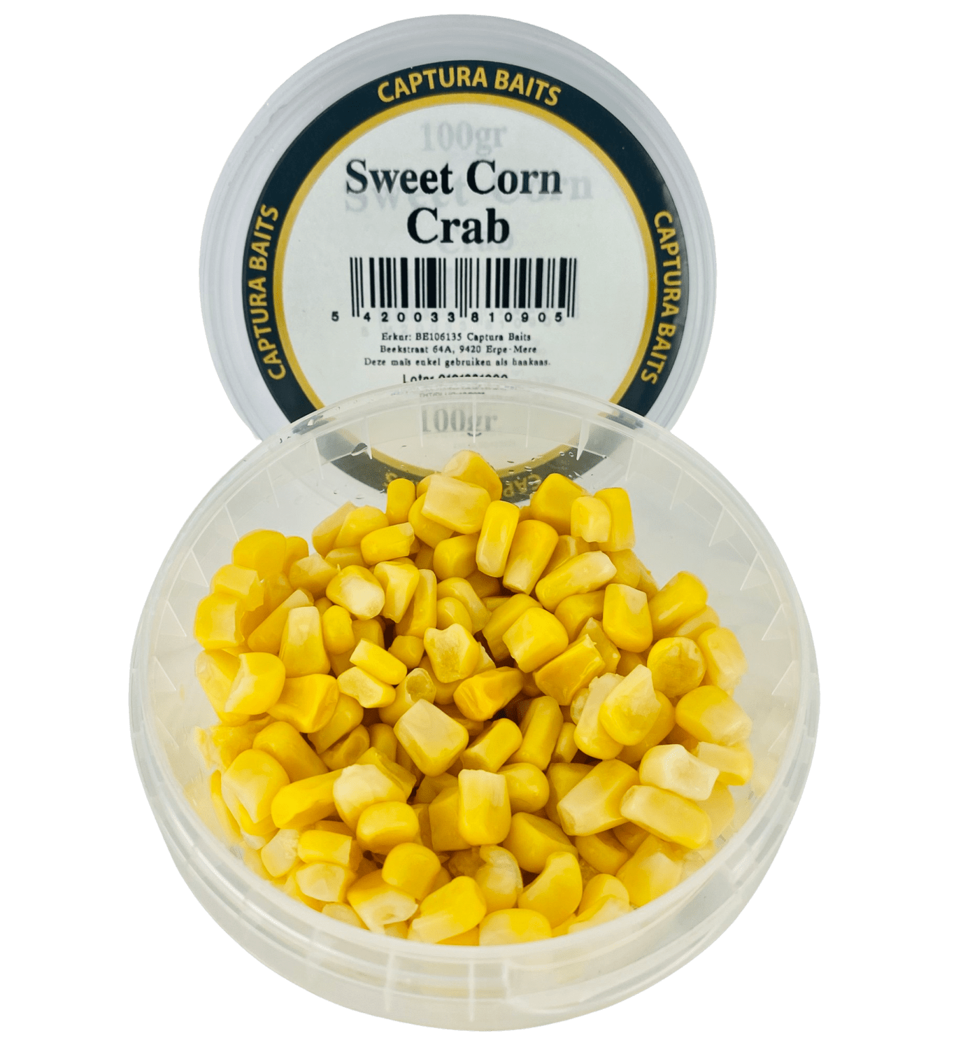 captura baits sweet corn mais crab