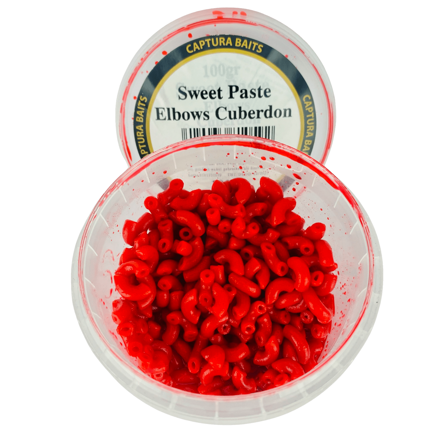 captura baits sweet paste elbows macaroni pasta cuberdon