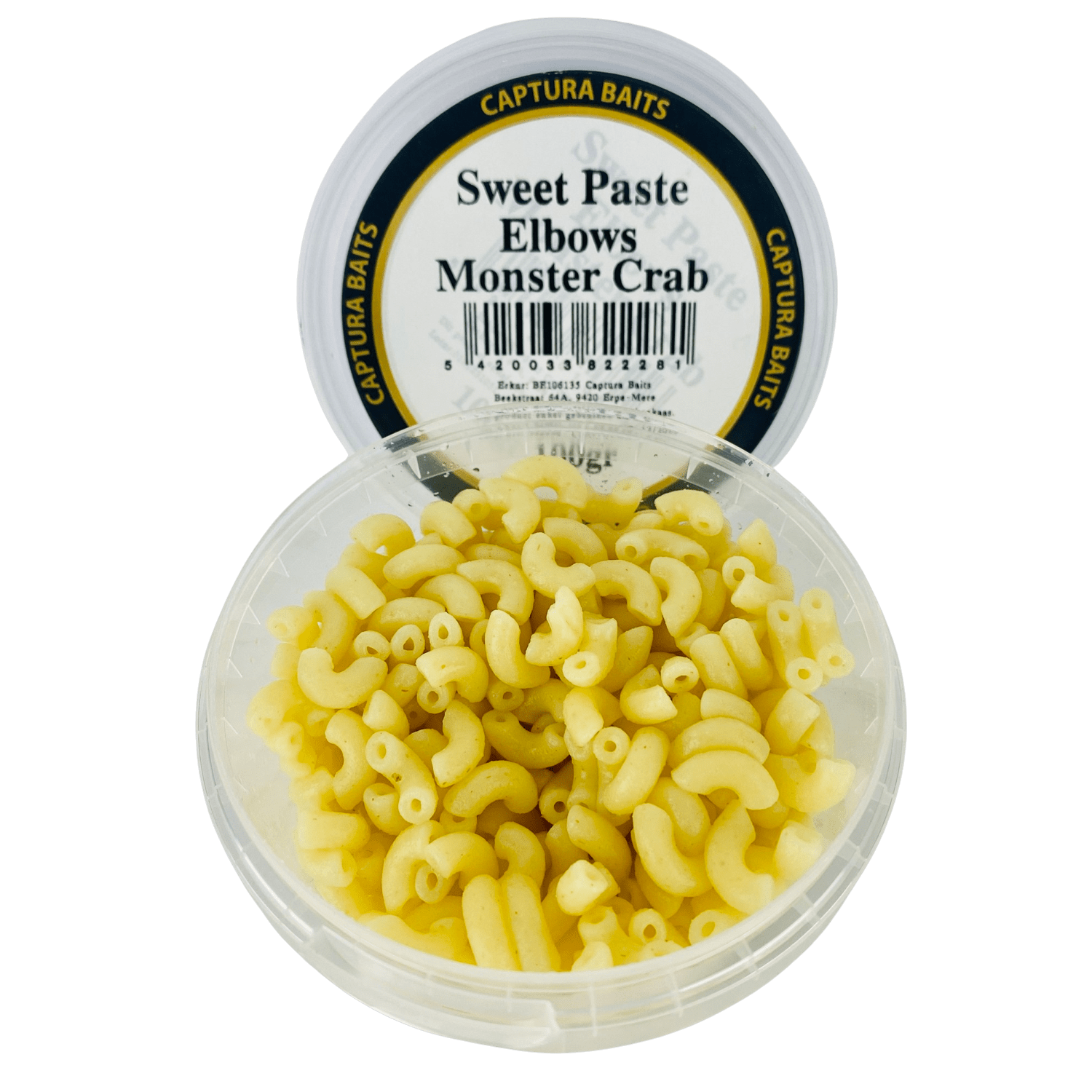 captura baits sweet paste elbows macaroni pasta monster crab