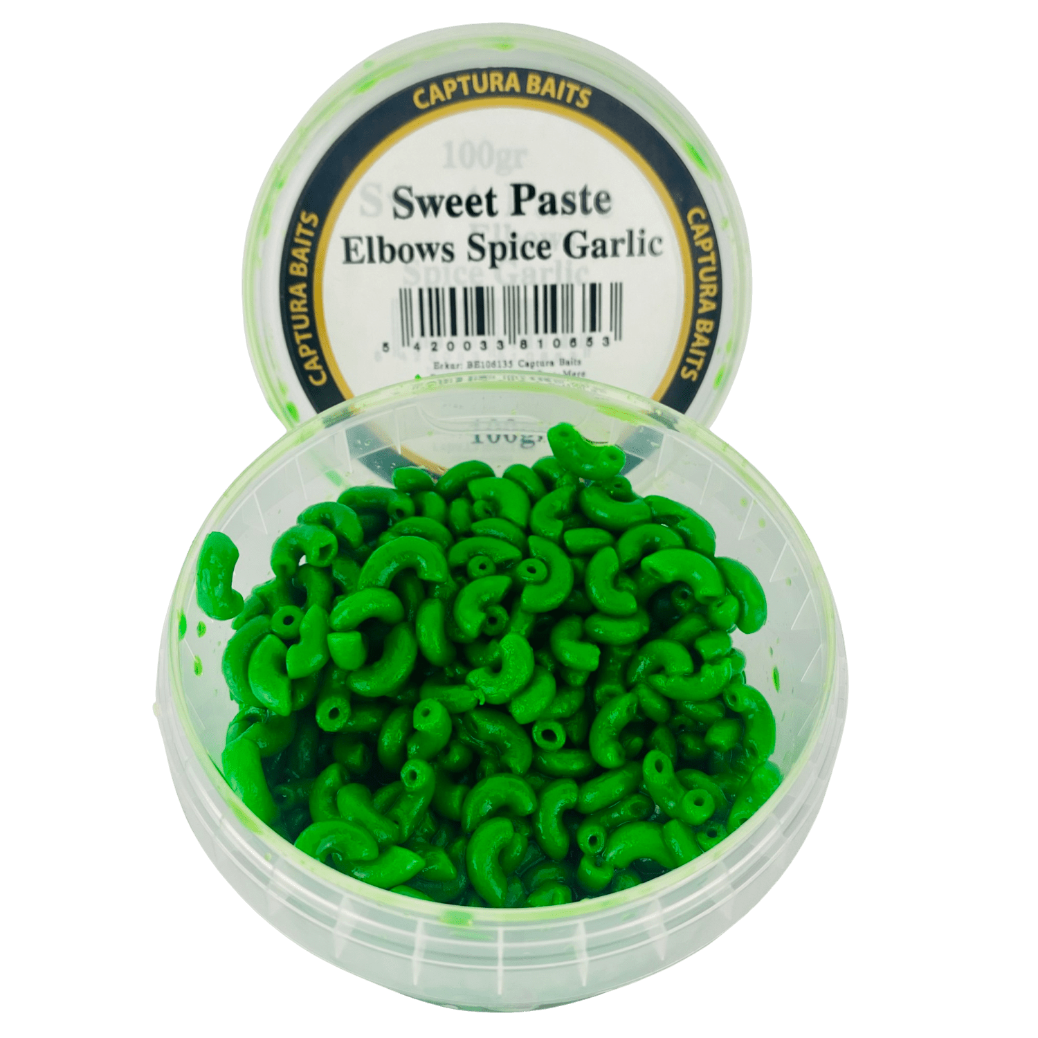 captura baits sweet paste elbows macaroni pasta spice garlic