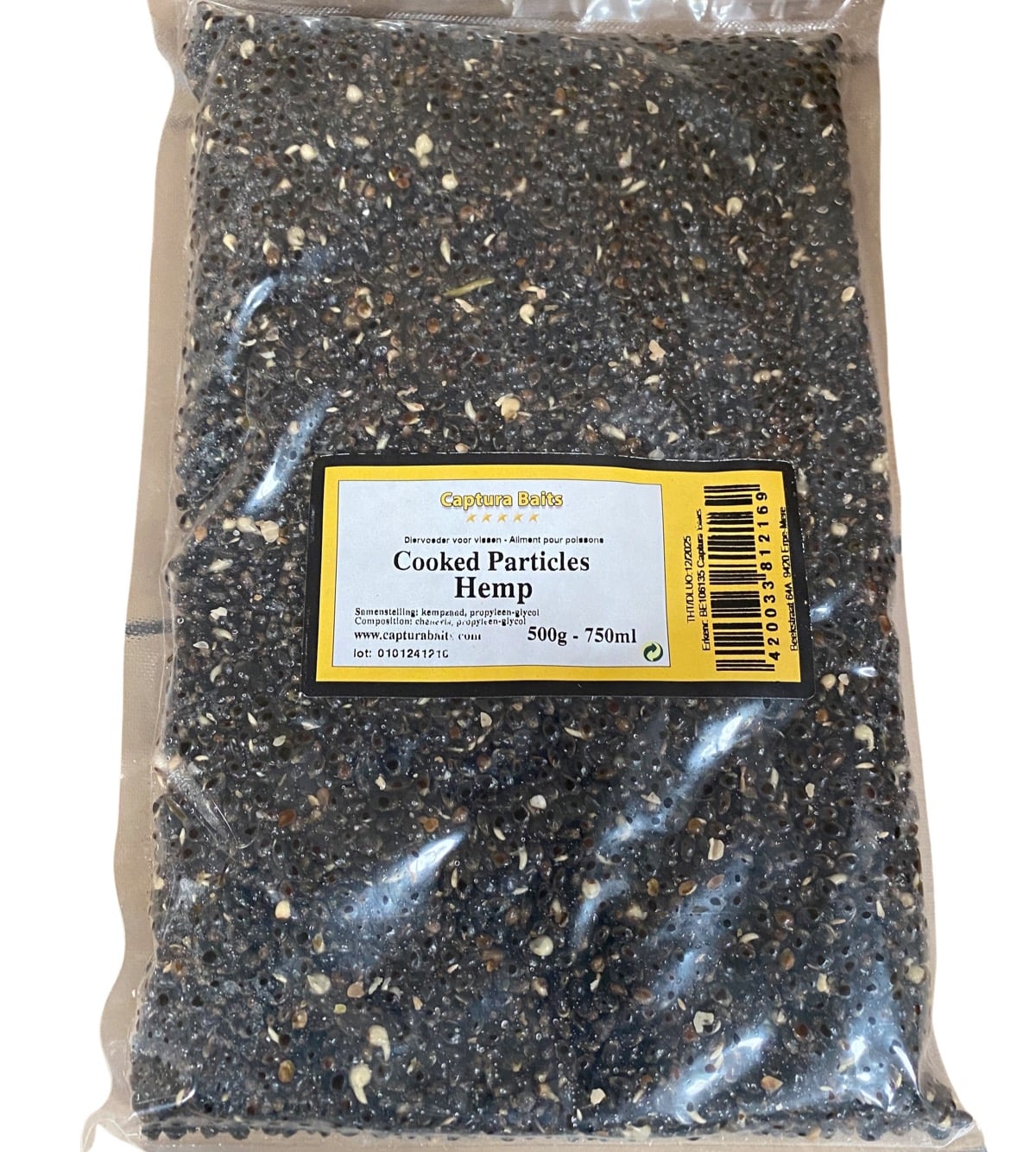 Captura Baits coocked particles gekookt kempzaad hennepzaad 500g