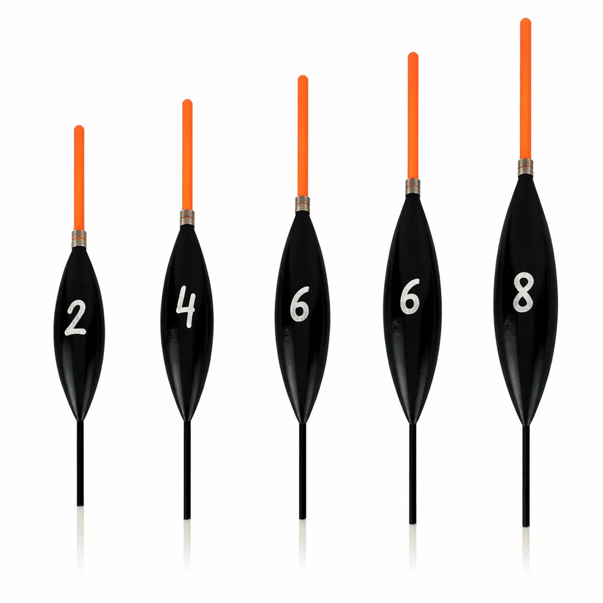 Carpshop24 Carp 3 dobbers met rode antenne per gewicht