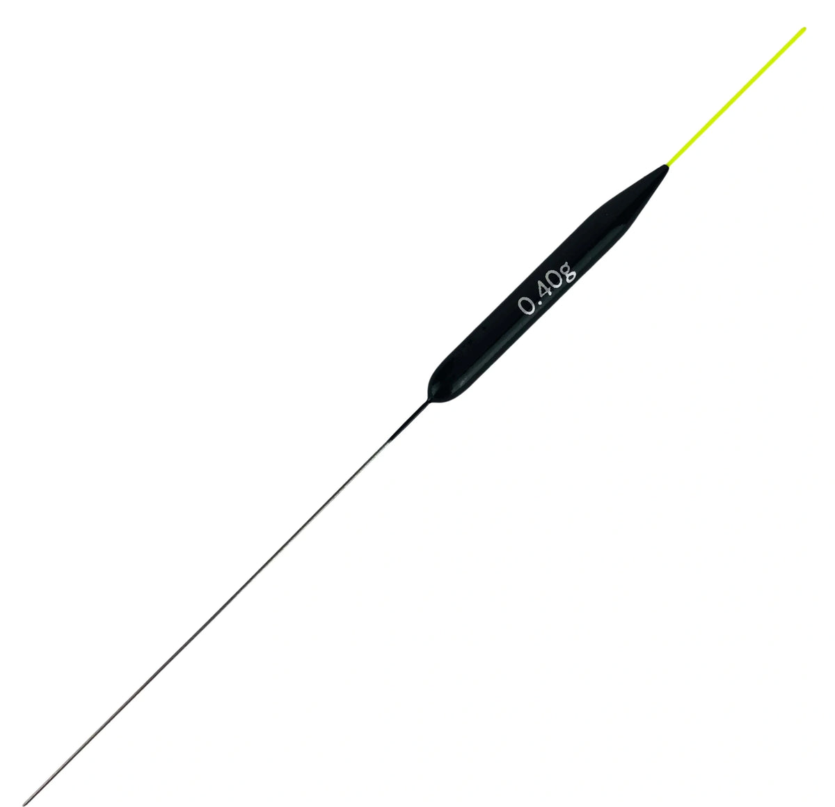 Carpshop24 Kanaal 4 – slanke 0,40 g dobber met gele fiber bovenantenne en inox onderantenne