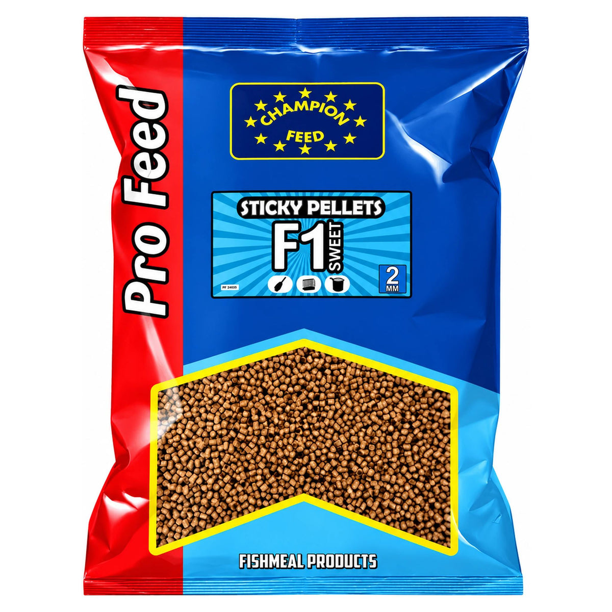 Champion Feed Sticky Pellets F1 Sweet 2 mm 650 g – PFSP001 volledige Pro Feed-verpakking