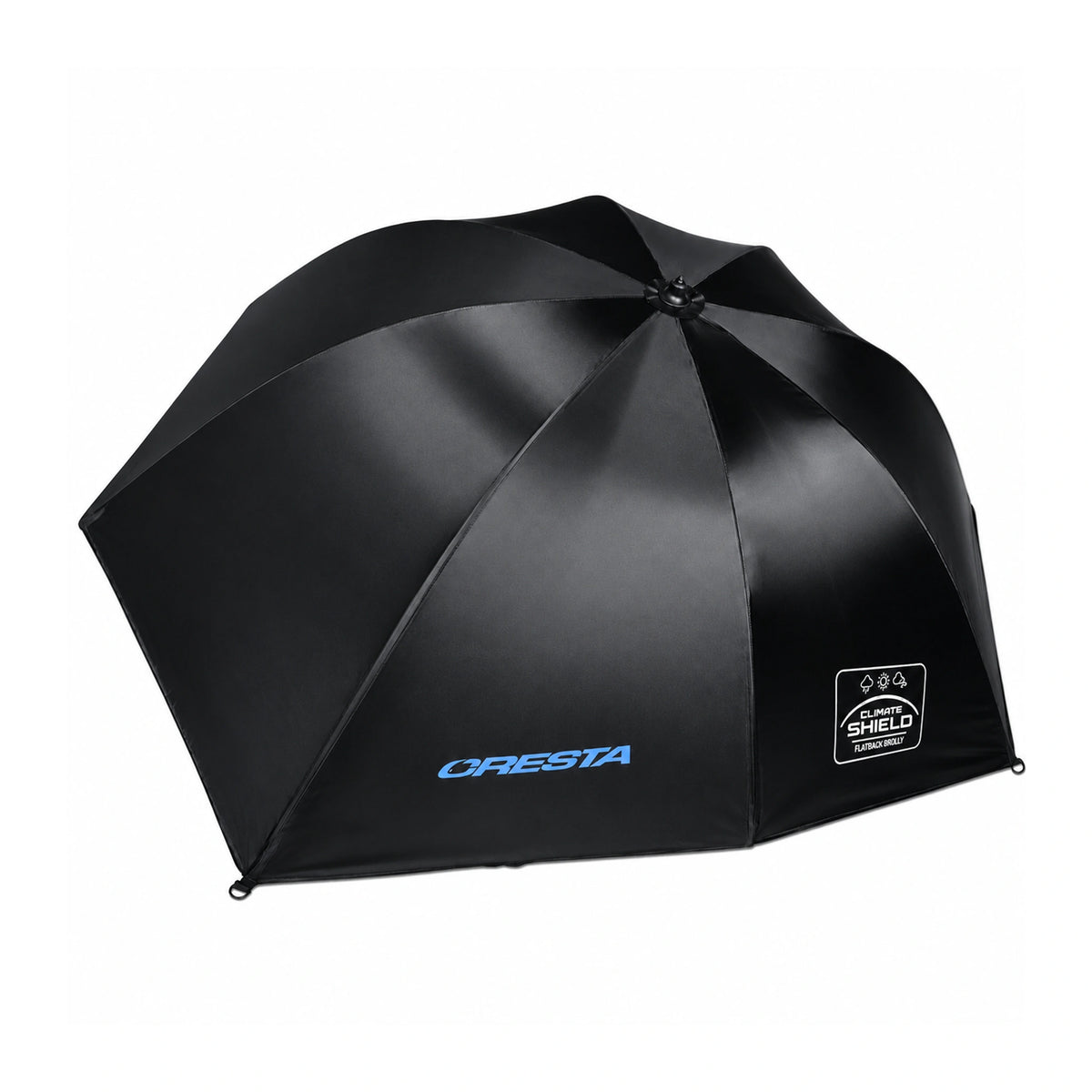 Cresta Climate Shield Flatside Brolly 260cm zwarte visparaplu