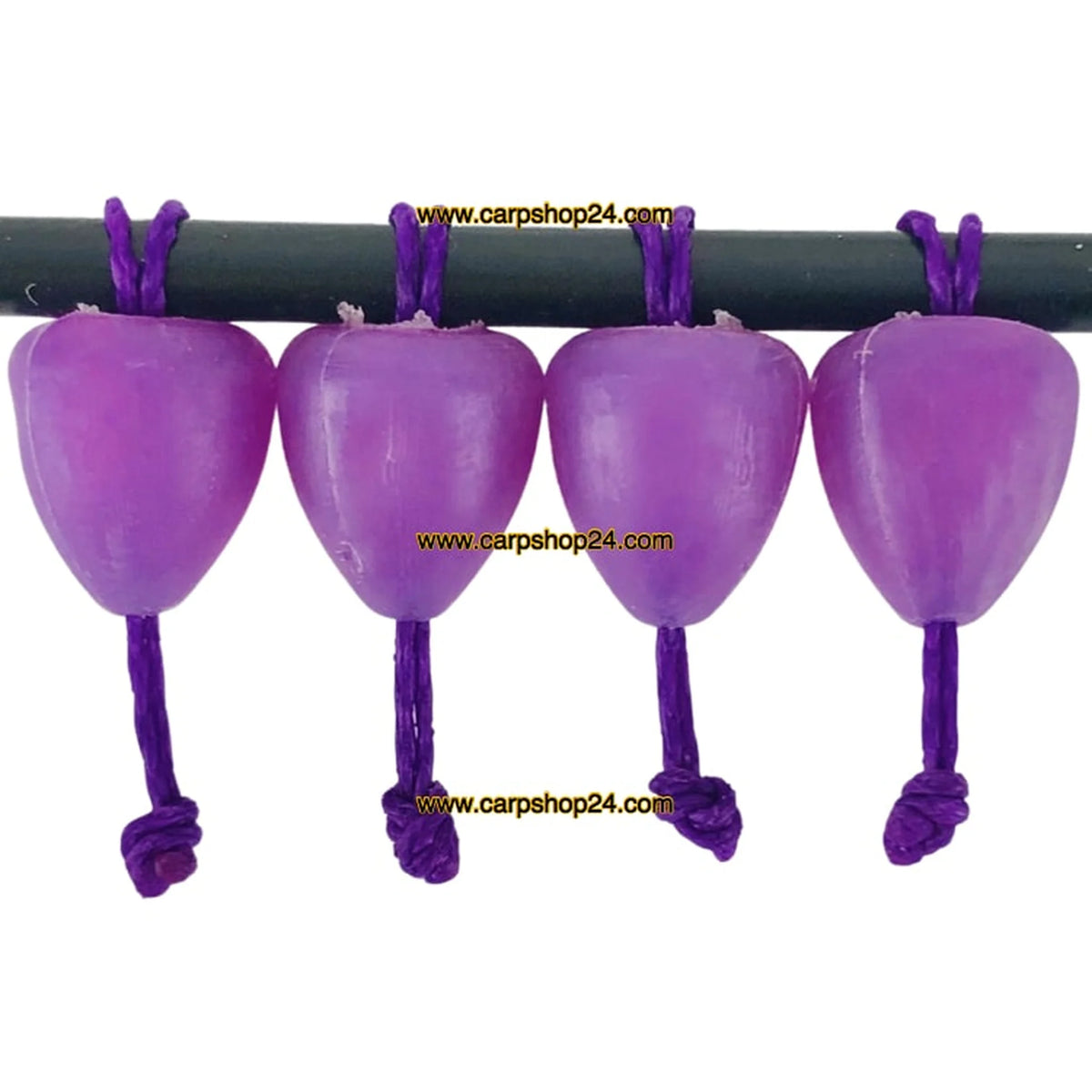Vier paarse Colmic Dacron Connectors in detail