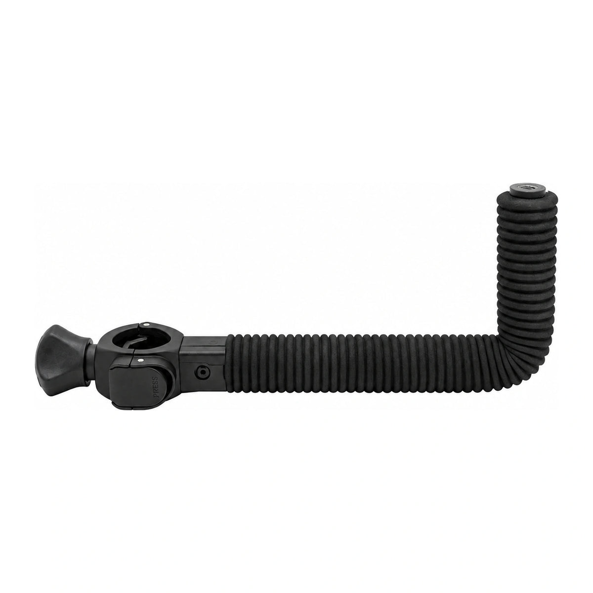 Colmic EVA Rod Rest Fast Unlock AP62C – lange zwarte geribbelde EVA-hengelsteun met snelkoppeling en opstaande rand