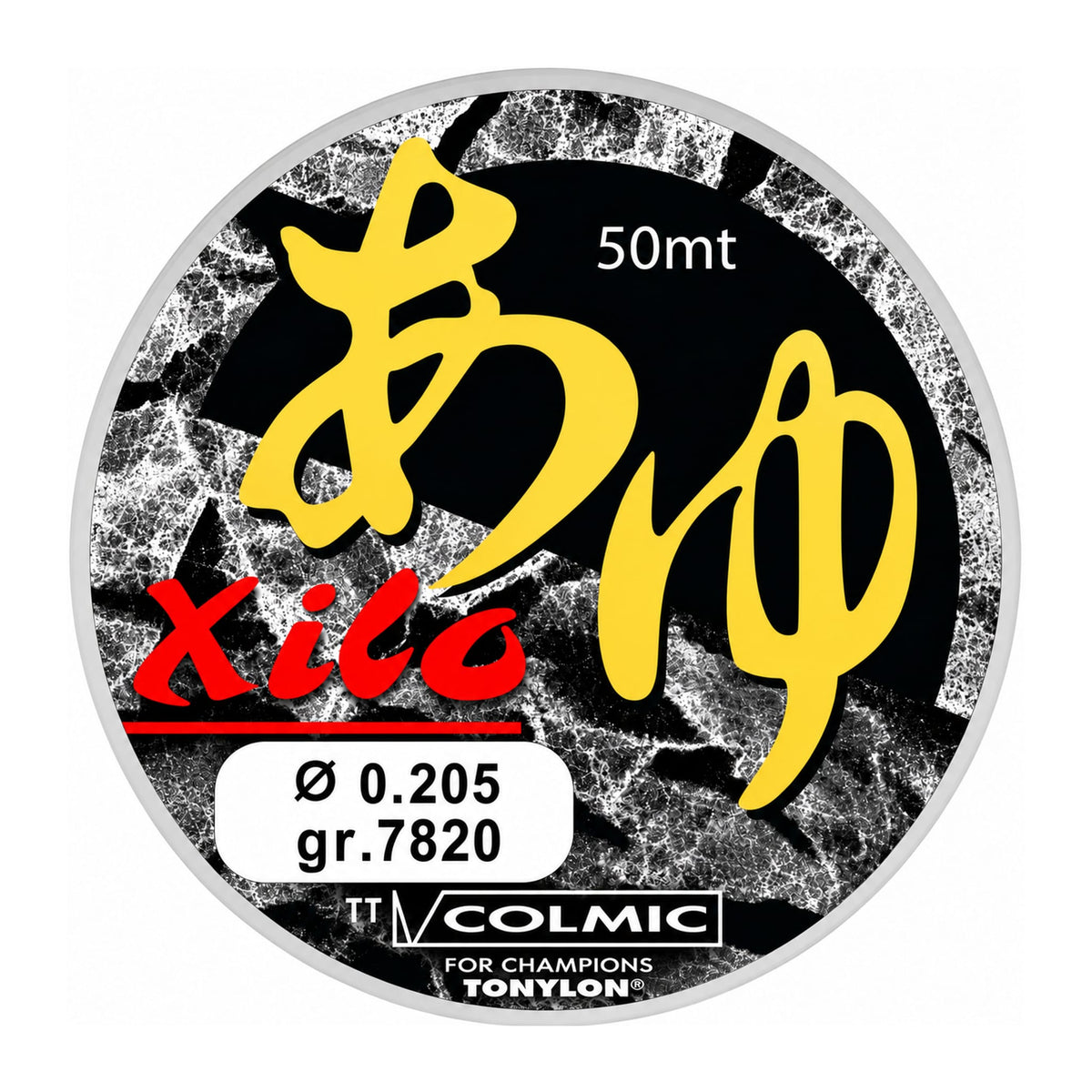 Colmic Xilo Tonylon 50m nylon vislijn, diameter 0.205 en gr.7820 label