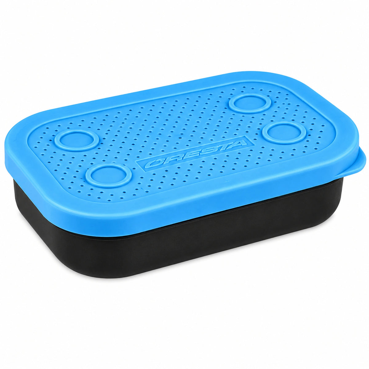 Cresta Bait Box 0,25 liter met geperforeerd blauw deksel