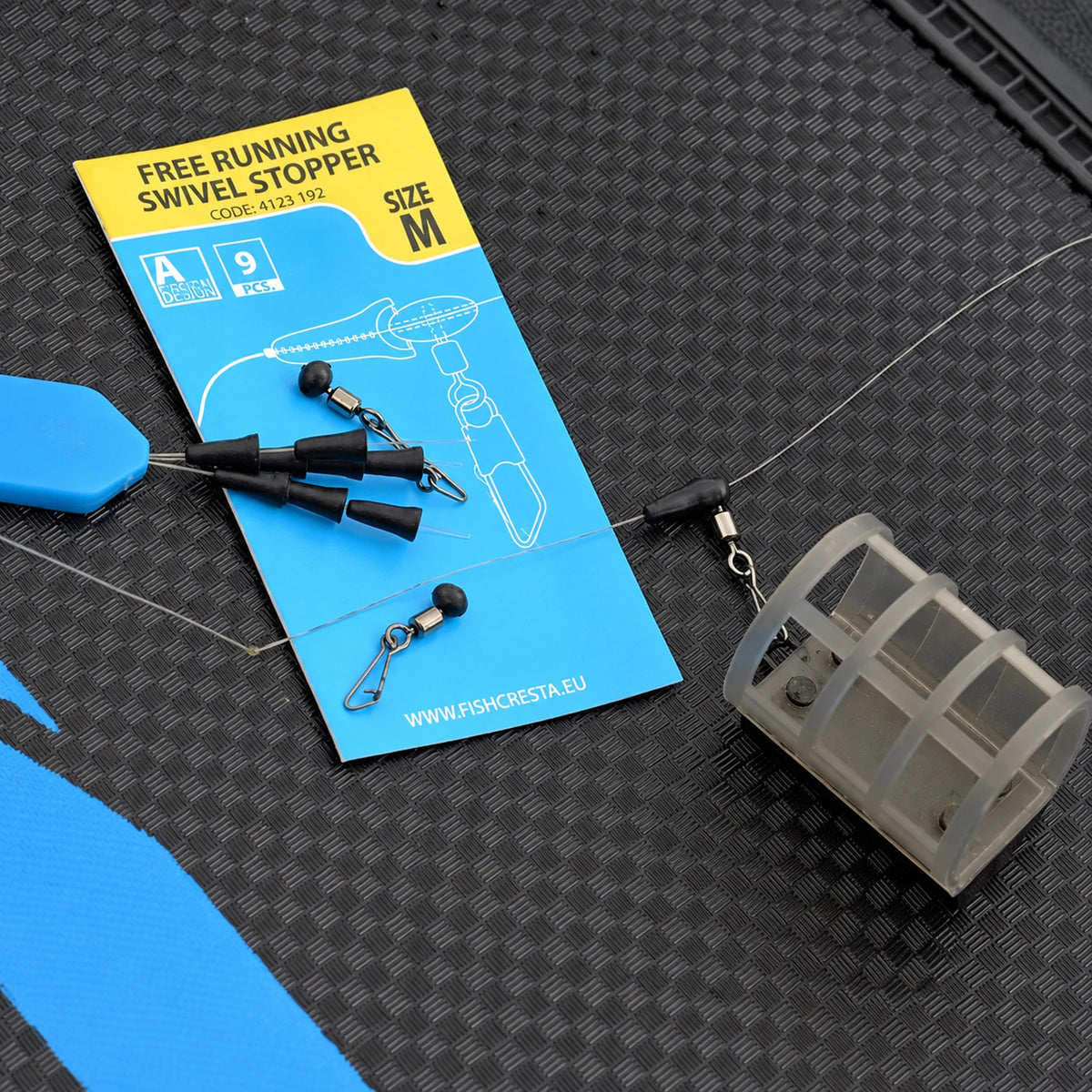 Cresta Free Running Swivel Stoppers Medium in feedermontage