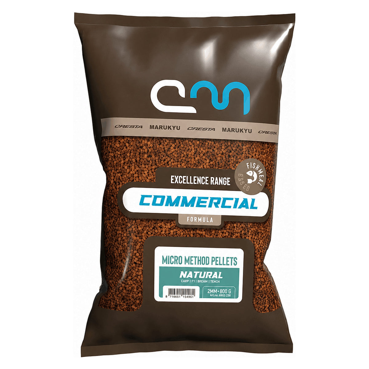 Cresta Marukyu Commercial Micro Method Pellet 800 g – Natural, volledige verpakking