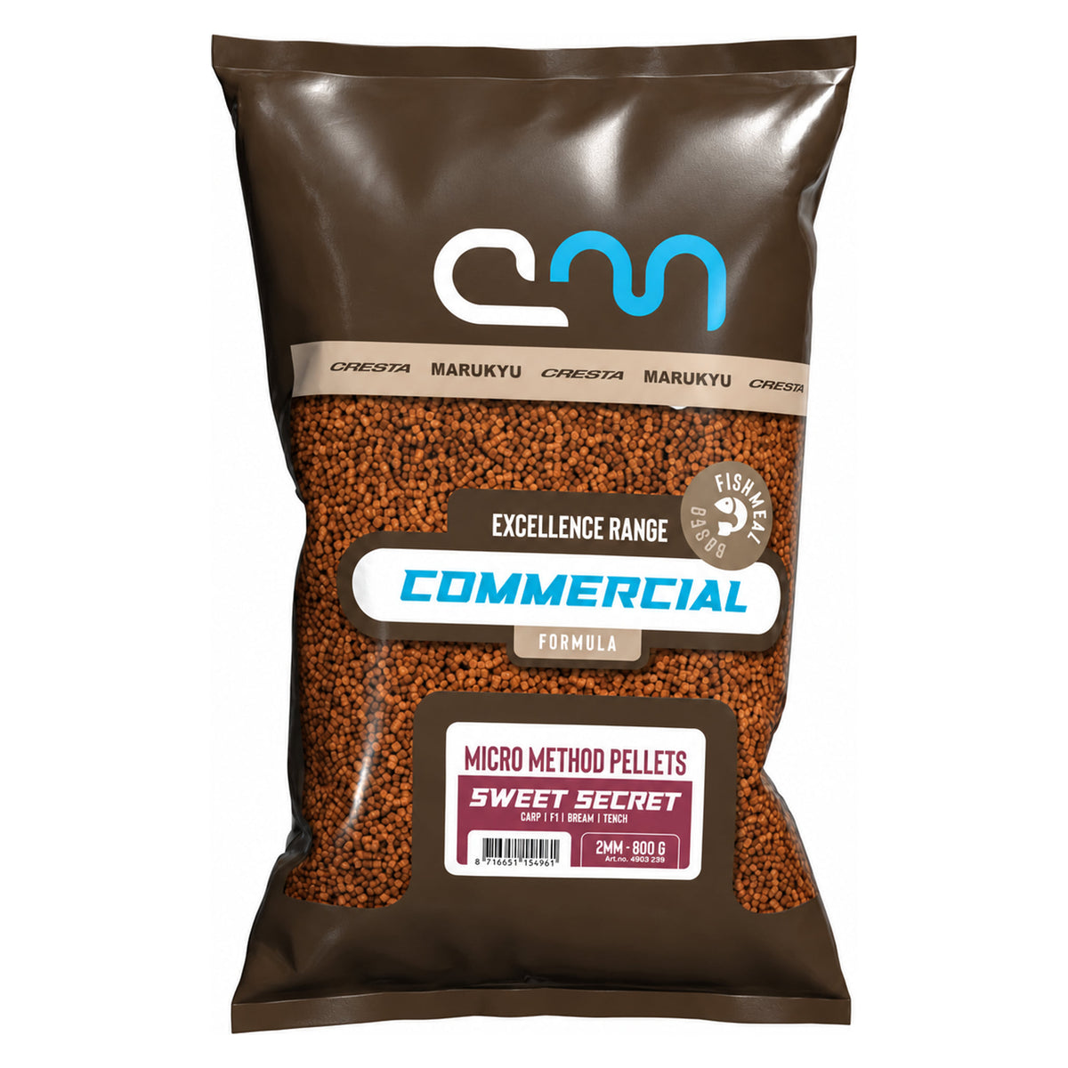 Cresta Marukyu Commercial Micro Method Pellet 800 g – Sweet Secret, volledige verpakking