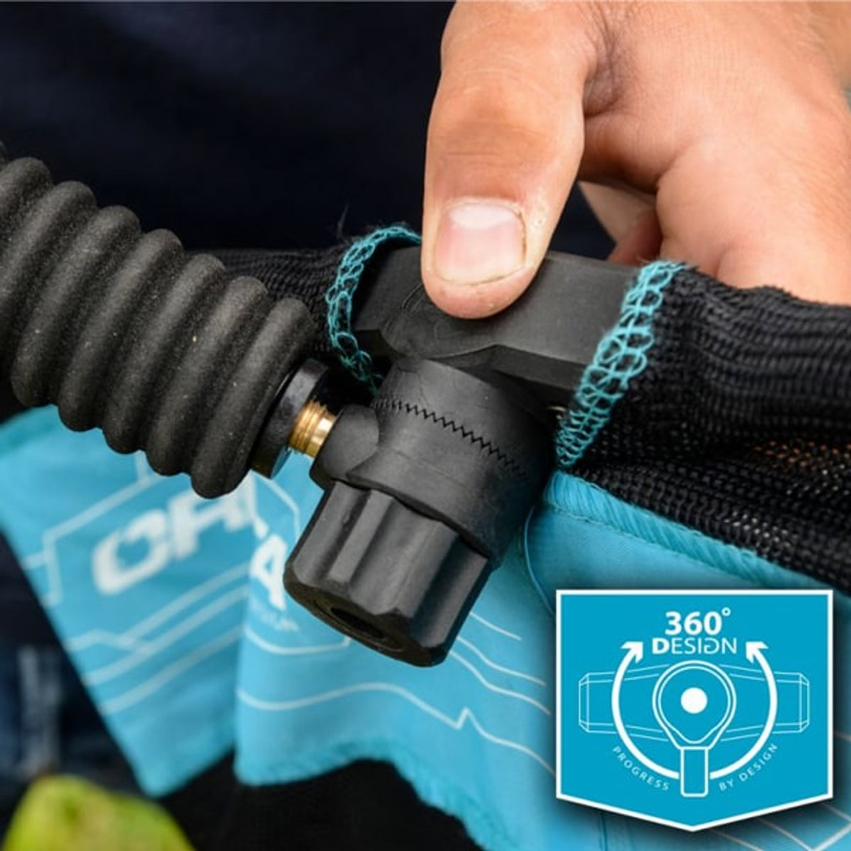 Cresta Soft Carp Margin Keepnet – bevestigingsblok met geribbelde steun en borgknop