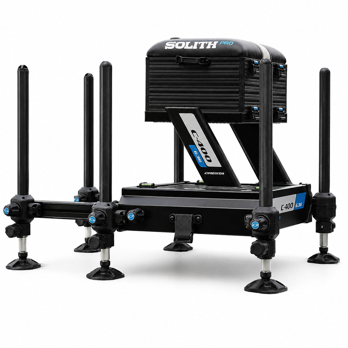 Cresta Solith C400 Pro Seatbox achteraanzicht op witte achtergrond