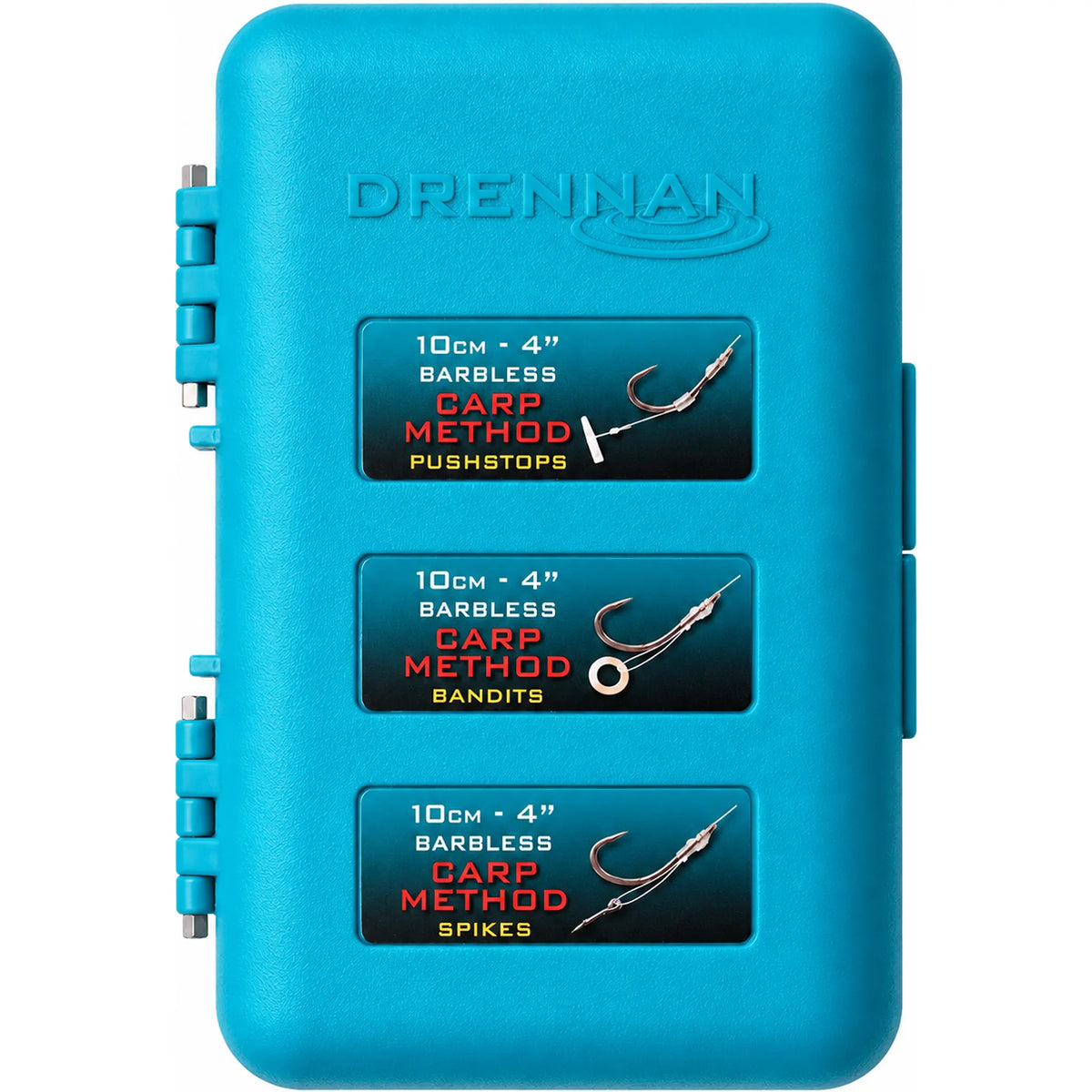 Drennan 4 inch Hook Box – complete blauwe onderlijnendoos voor 10cm onderlijnen