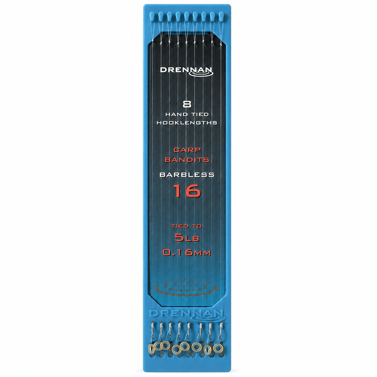 drennan-Carp-Bandits-hooklengths-barbless-onderlijnen-size-16-016mm