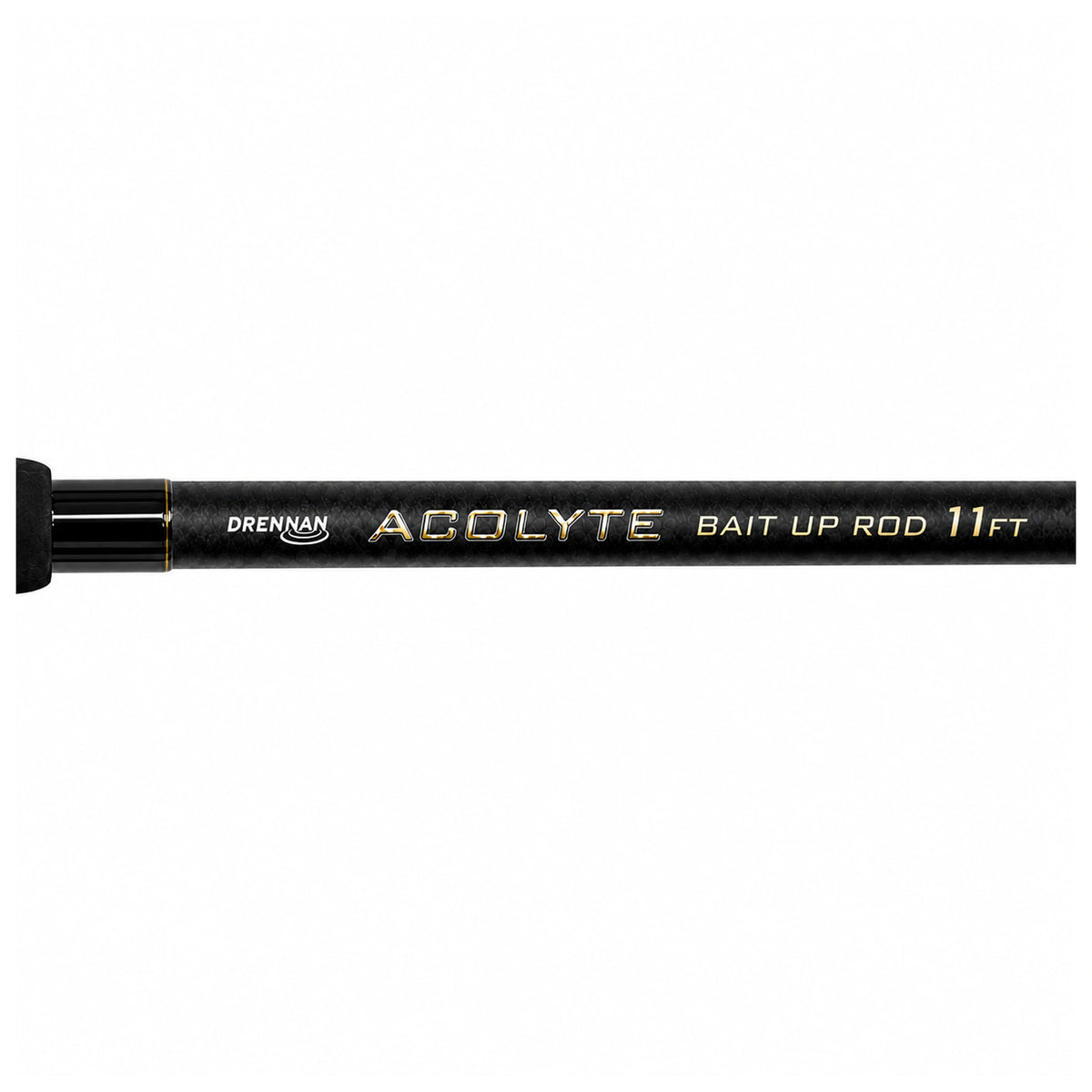 Drennan Acolyte Bait Up Rod 11ft – detail van de modelopdruk op de blank