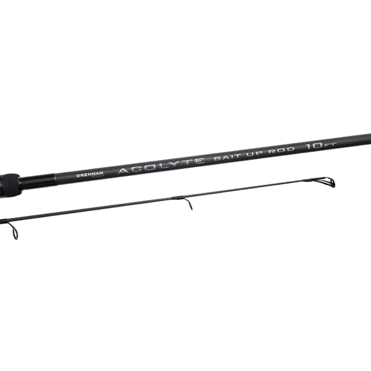 Drennan Acolyte Bait Up voerhengel van 10 ft met topdeel op witte achtergrond