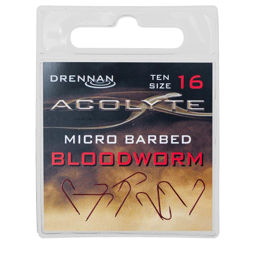 drennan acolyte bloodworm micro barbed haken 16