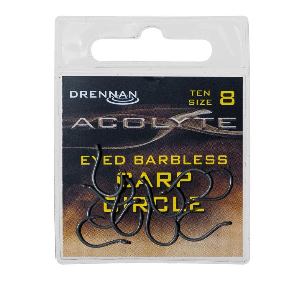 drennan acolyte eyed barbless carp circle haken 08