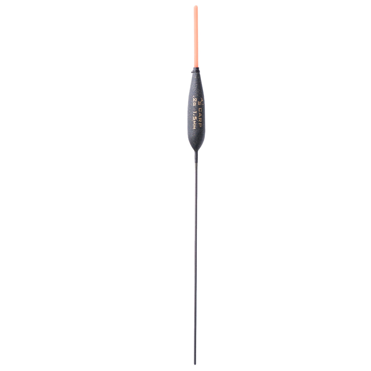 Drennan AS Carp 1 0.2g: volledig aanzicht met rode antenne en lange carbon ondersteel