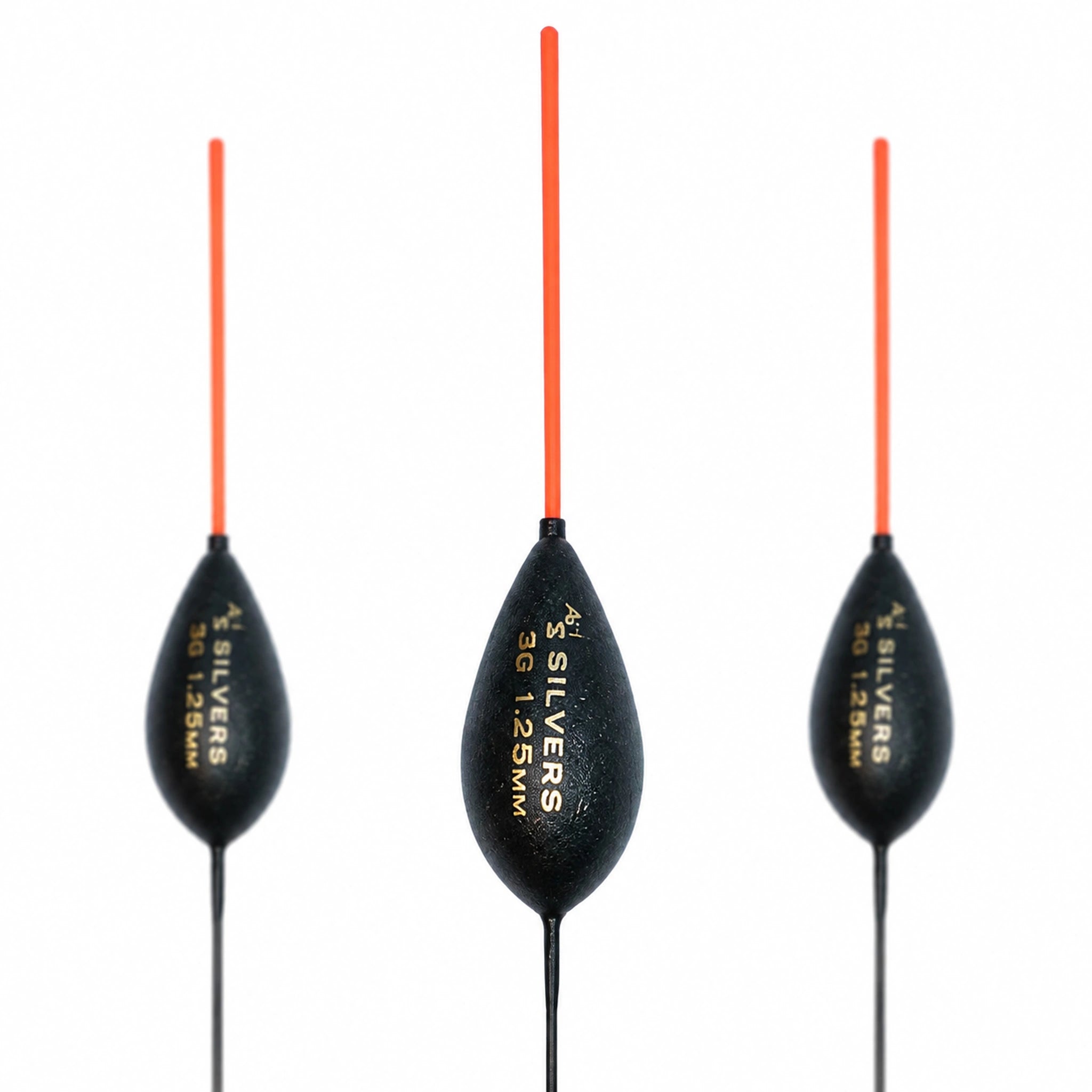 Drennan AS1 Silvers 3.00 g – close-up met gewichtsopdruk en antennedikte 1.25 mm