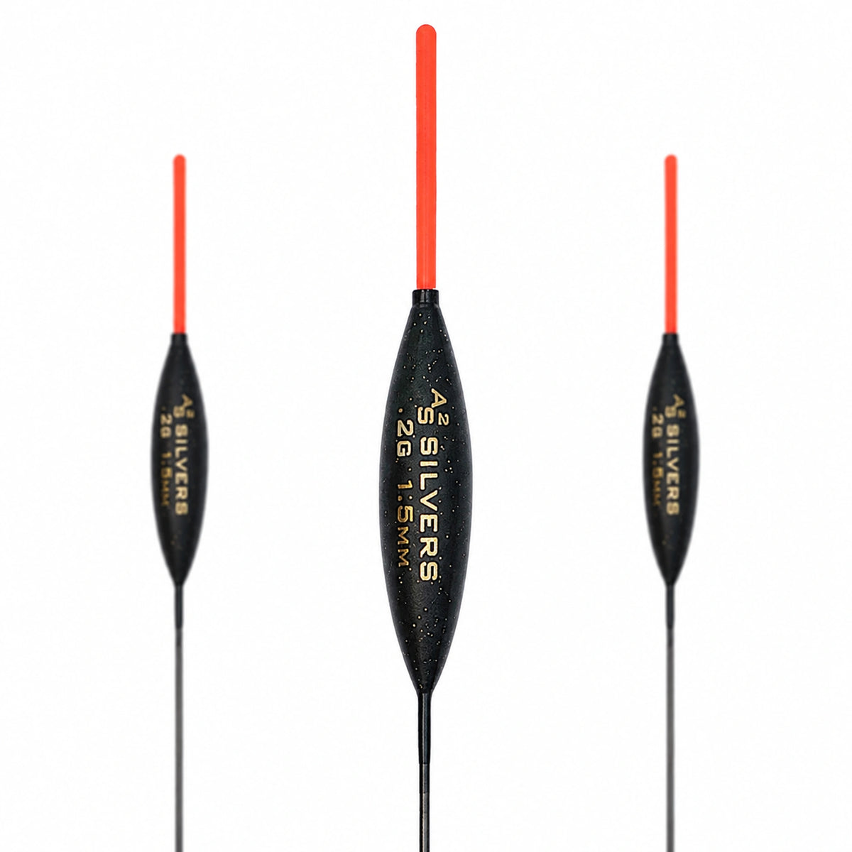 Drennan AS2 Silvers 0.20 g – close-up met gewichtsopdruk en antennedikte 1.5 mm