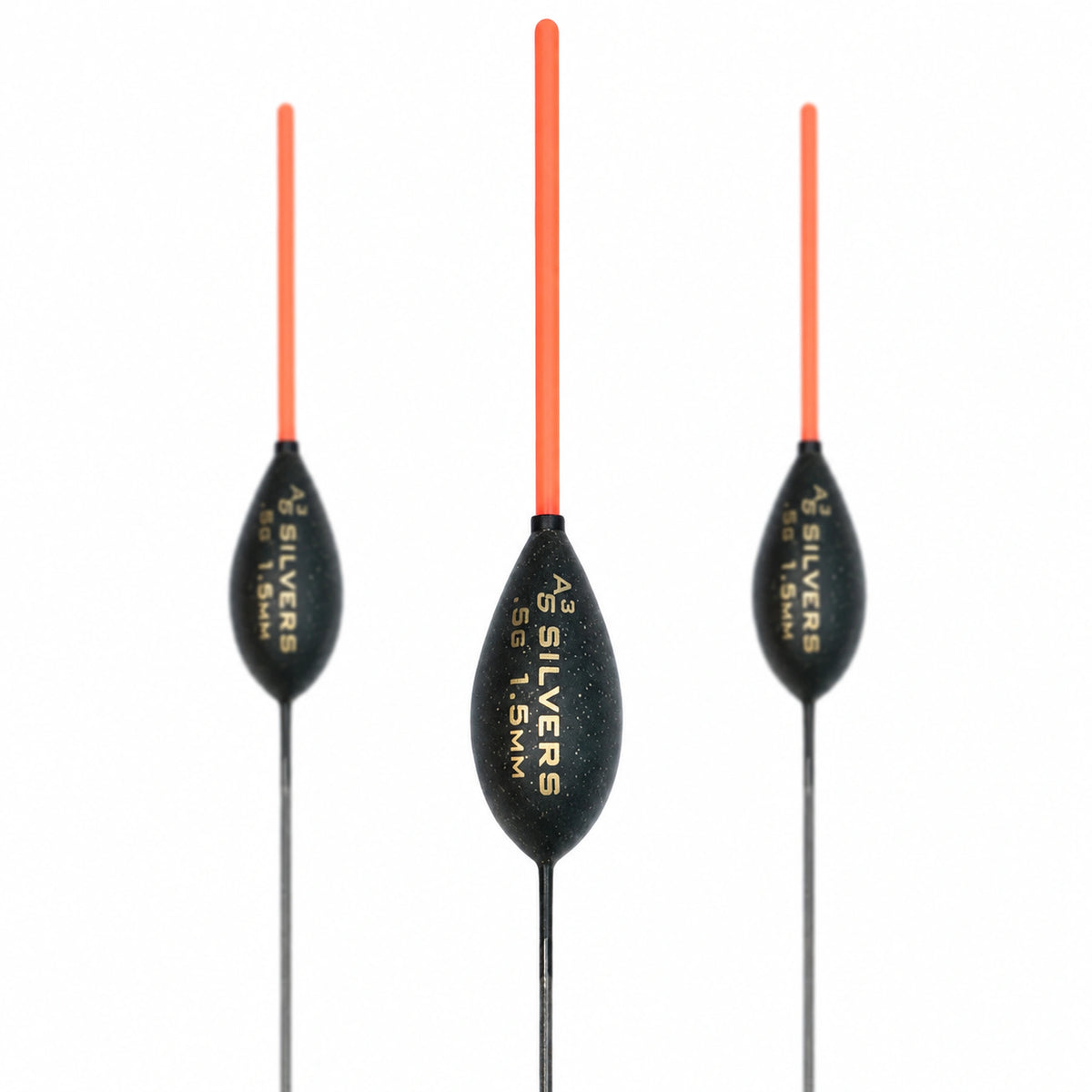 Drennan AS3 Silvers 0.50 g – close-up met gewichtsopdruk en antennedikte 1.5 mm