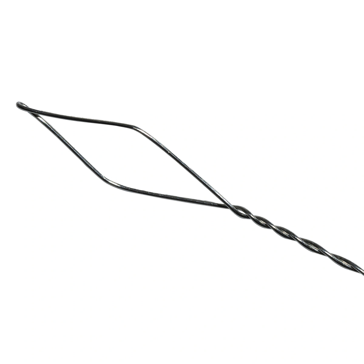 Drennan Diamond Eye Threader – close-up van het ruitvormige oog