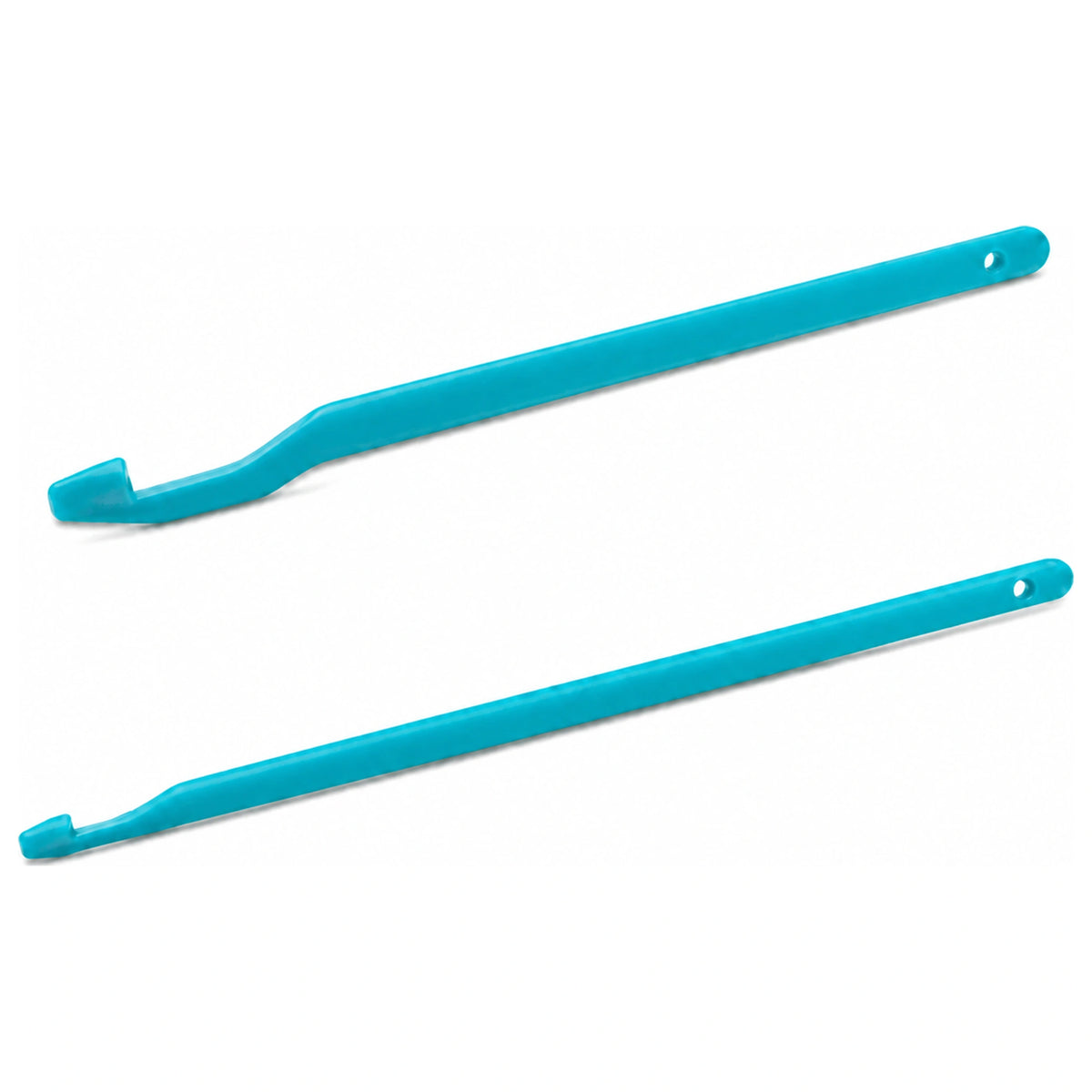 Drennan Disgorgers – twee turquoise onthakers met verschillende kopmaten